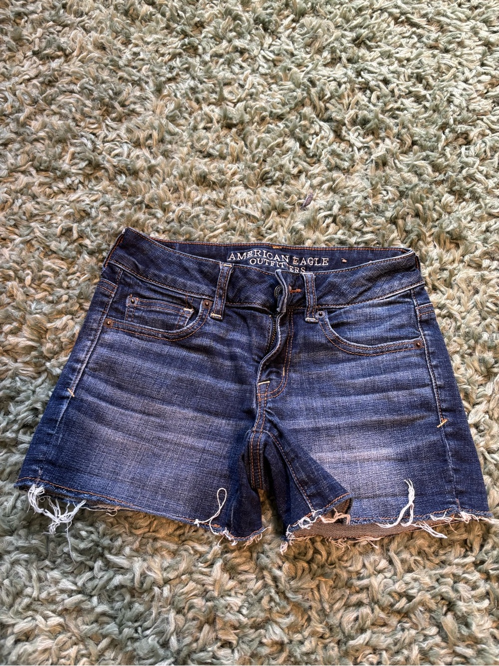 AEO Super Stretch Cutoff Jean Shorts